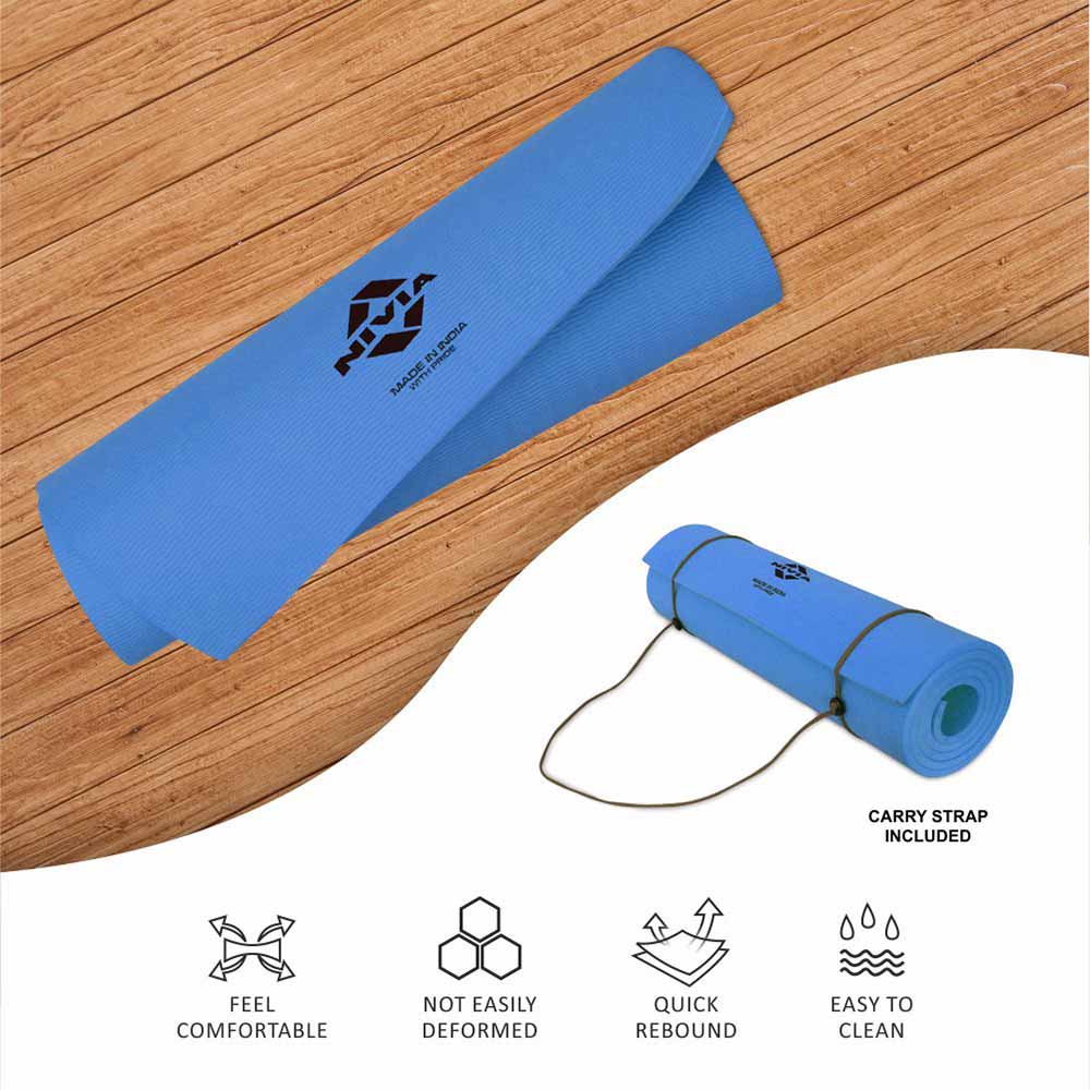 Nivia Anti-Skid Yoga Mat, Anti Slip and anti Bacterial