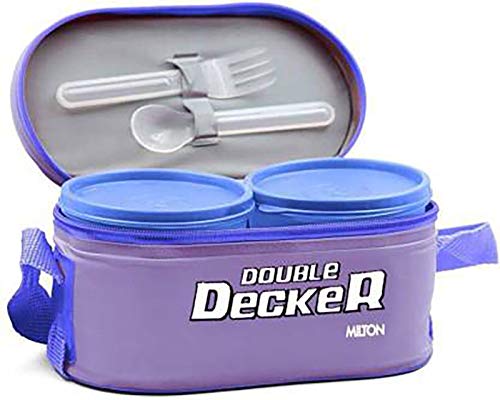 Milton Softline Double Decker Lunch Box, Set of 3, Leak Proof