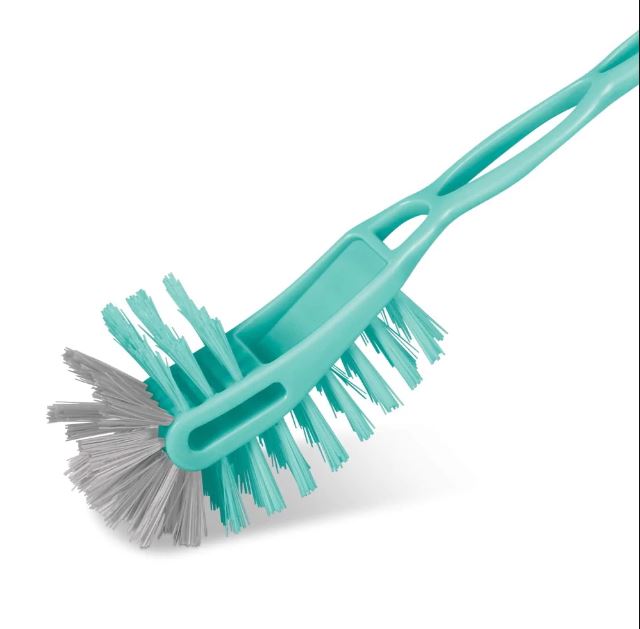 Milton Toilet Brush Double Side Bristles, Aqua Green Color