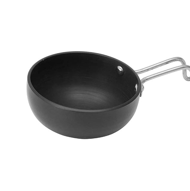 Milton Pro Cook Hard Anodized Tadka Pan, Drak Grey