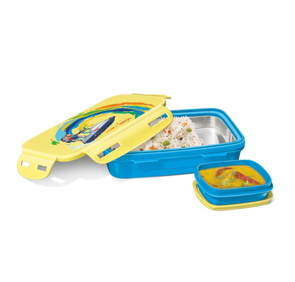 Steely Deluxe Inner Stainless Steel Kids Tiffin Box