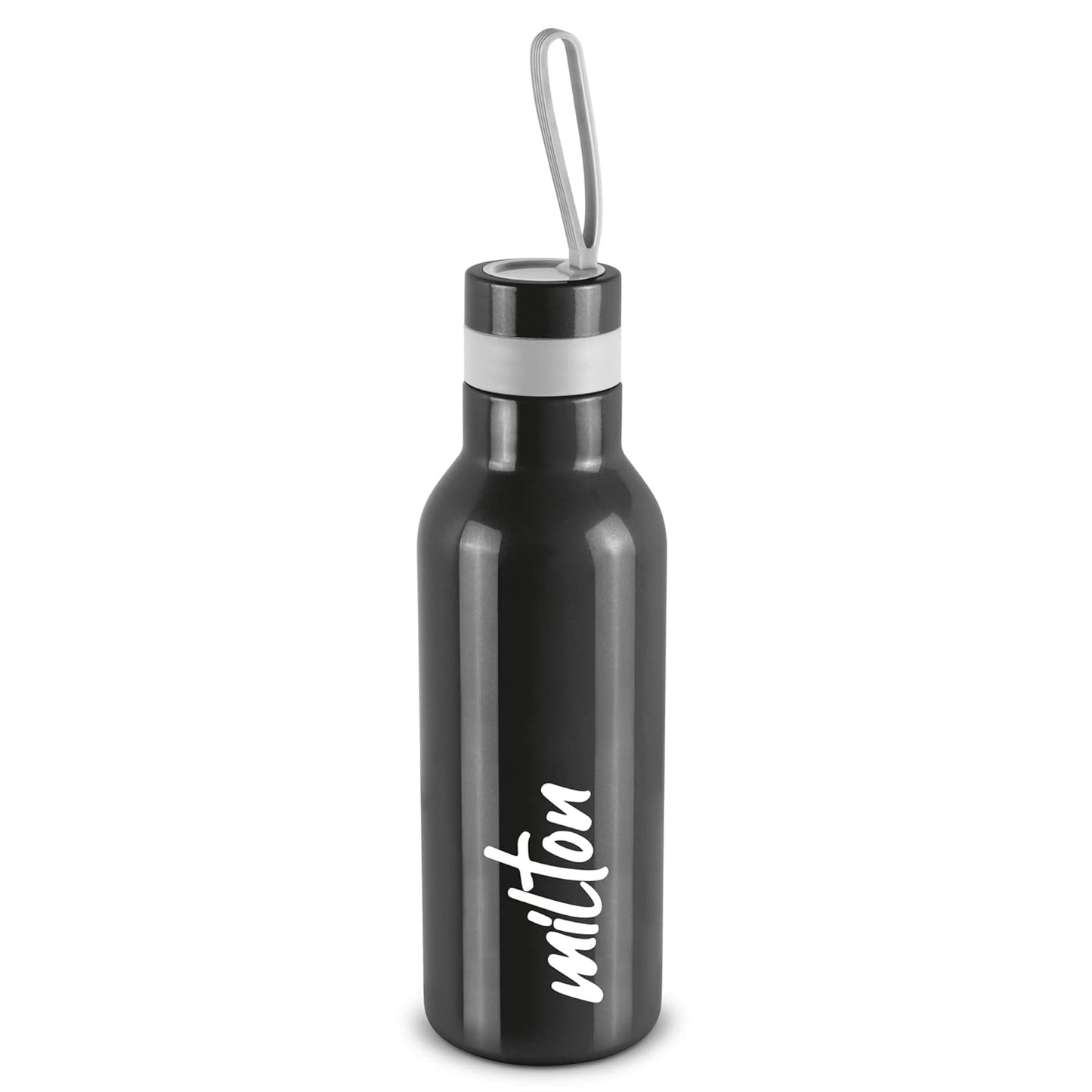 New Smarty 600 thermosteel Hot and Cold 24 hours Water Bottle, 490 ml, Black