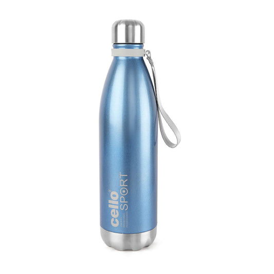 Scout Stainless Steel Double Walled Water Bottle, Hot and Cold, 750ml, 1pc, Blue