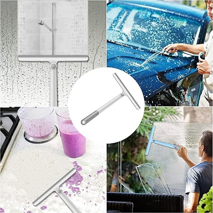 360 Degree Wiper, Rotatable Cleaning Glass Wiper Window Cleaner, Silicone Squeegee pack of 1