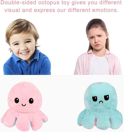 Reversible Octopus Plushie, Reversible Soft Toys for Kids | Plush Soft Toys for Baby Boys and Girls | Octopus Soft Toy for Kids - GMARTSHOPY