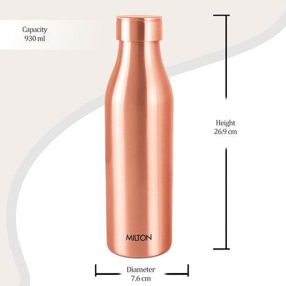 Milton Copper Charge 1000 Water Bottle, 930 ml, 1 Piece, Copper