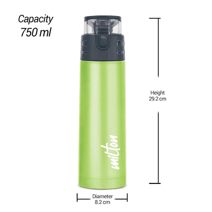 Milton Atlantis Thermosteel Insulated Water Bottle,Hot and Cold, Leak Proof