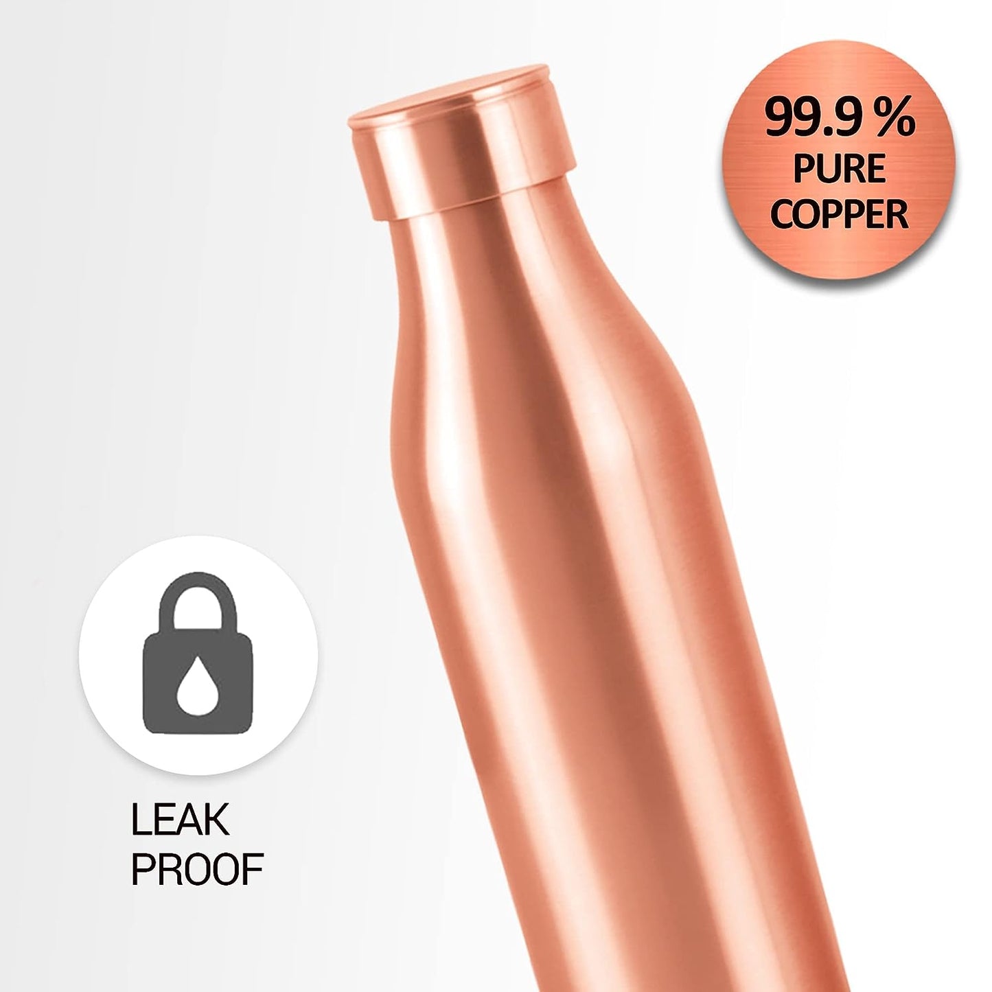 Milton Copper Charge 1000 Water Bottle, 930 ml, 1 Piece, Copper