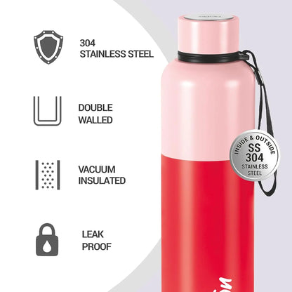 Milton Ancy Thermosteel Water Bottle,24 Hours Hot and Cold, Rust Proof - GMARTSHOPY