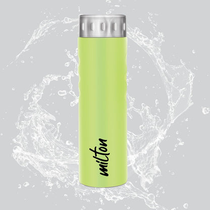 MILTON Stream Stainless Steel Water Bottle, Single walled | Leak Proof | Easy Grip