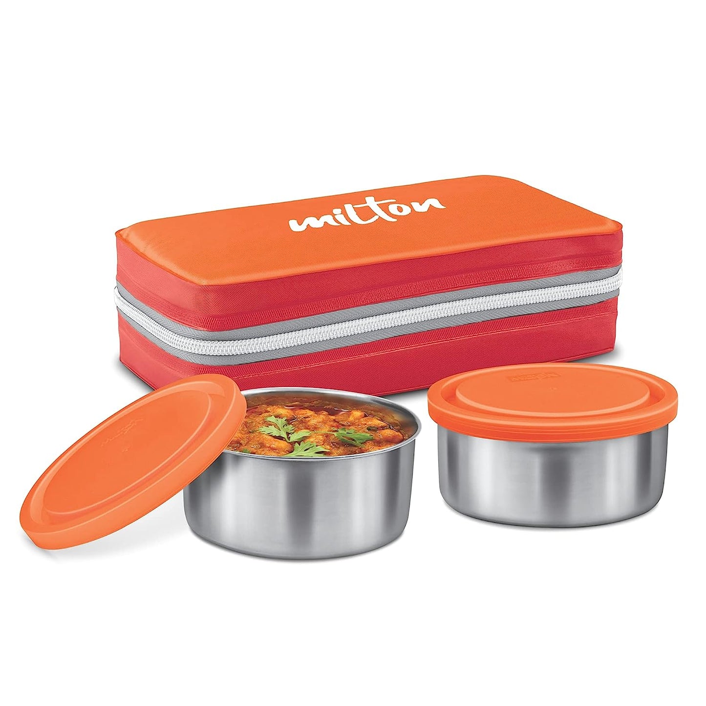 New Mini Lunch Insulated Tiffin, Set of 2, (280 ml Each)