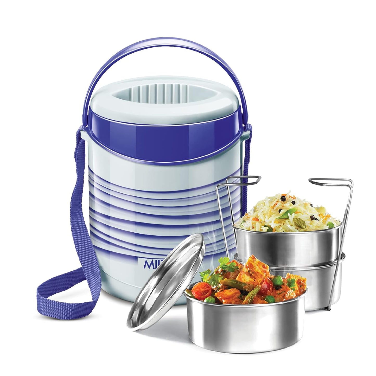 MILTON New Econa 3 Stainless Steel Tiffin Box, Set of 3