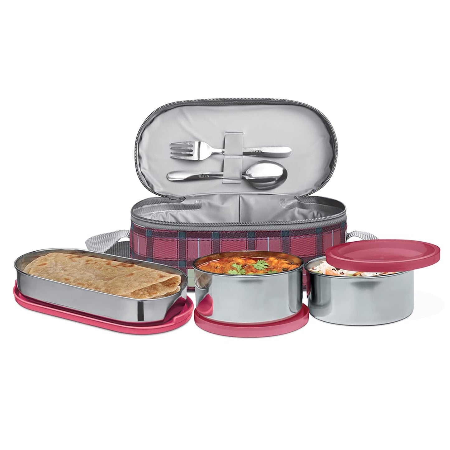 MILTON Corporate Lunch 3 Stainless Steel Lunch Box with Jacket