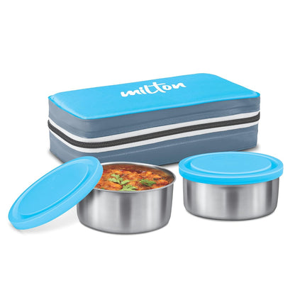 New Mini Lunch Insulated Tiffin, Set of 2, (280 ml Each)