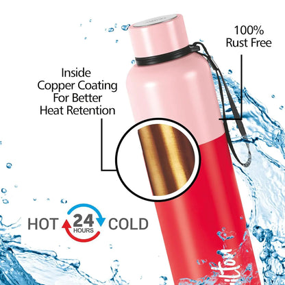 Milton Ancy Thermosteel Water Bottle,24 Hours Hot and Cold, Rust Proof - GMARTSHOPY