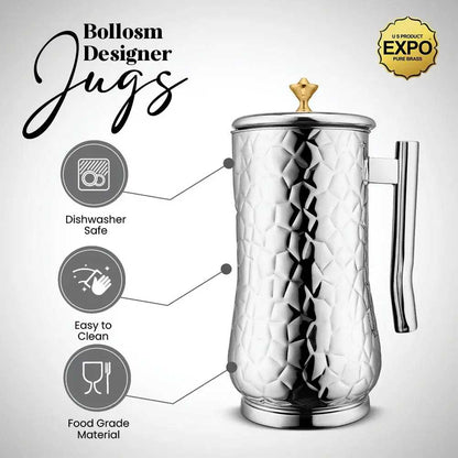 Expo Stainless Steel Bollosm Designer Jugs