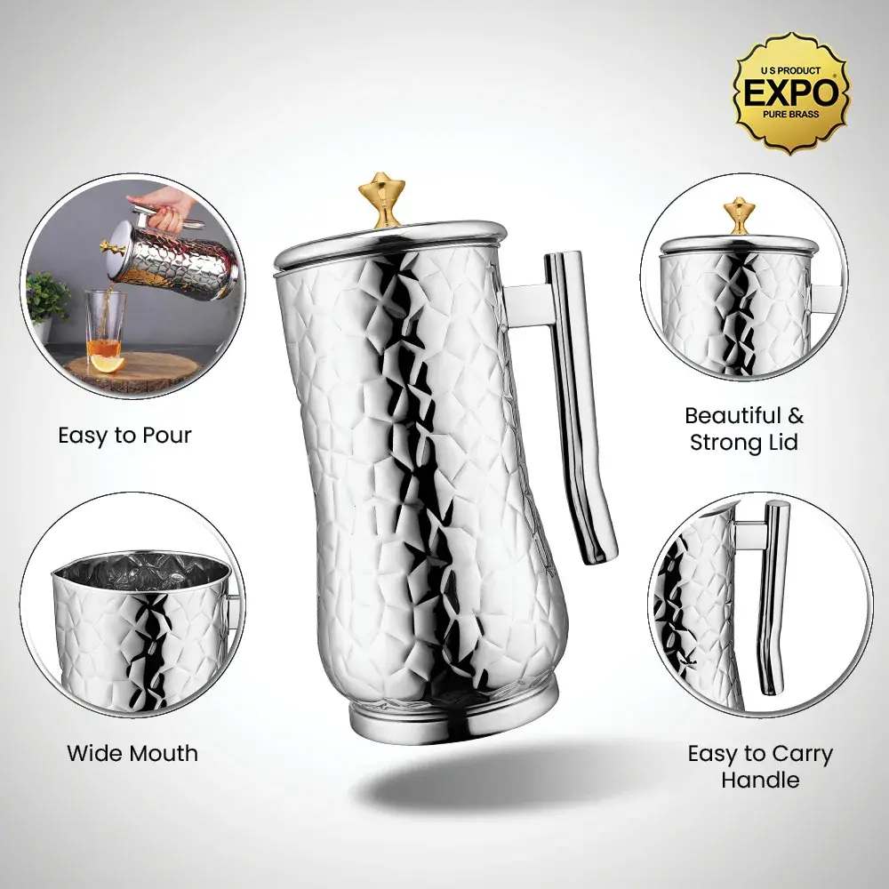 Expo Stainless Steel Bollosm Designer Jugs