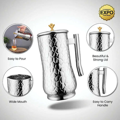 Expo Stainless Steel Bollosm Designer Jugs