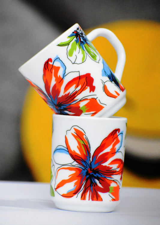 Larah by Borosil Bali Color, 1PCS Mug Set