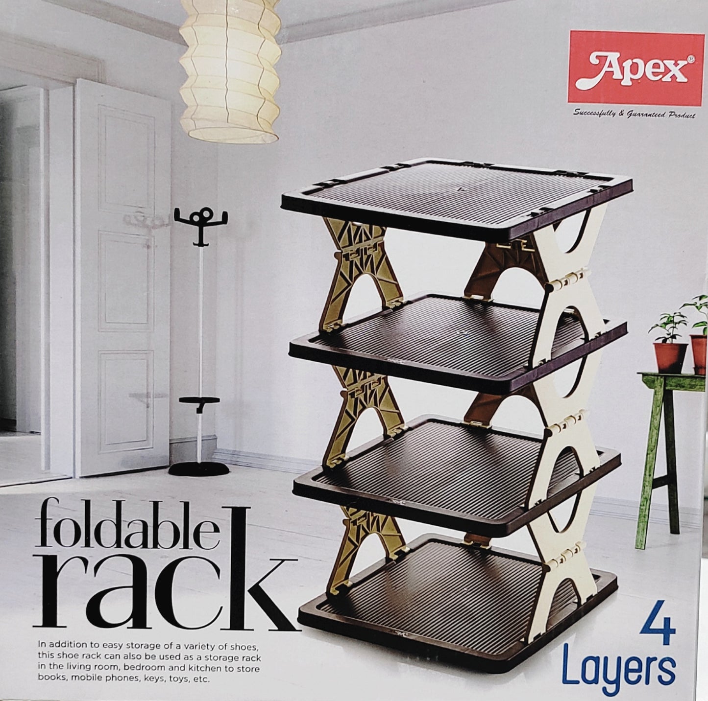 Apex Foldable Rack 4 Layers, Multipurpose used