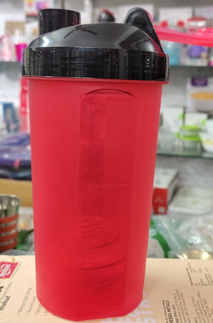 Shaker Bottle, Perfect for Protein Shakes & Workout Red Color 700ml