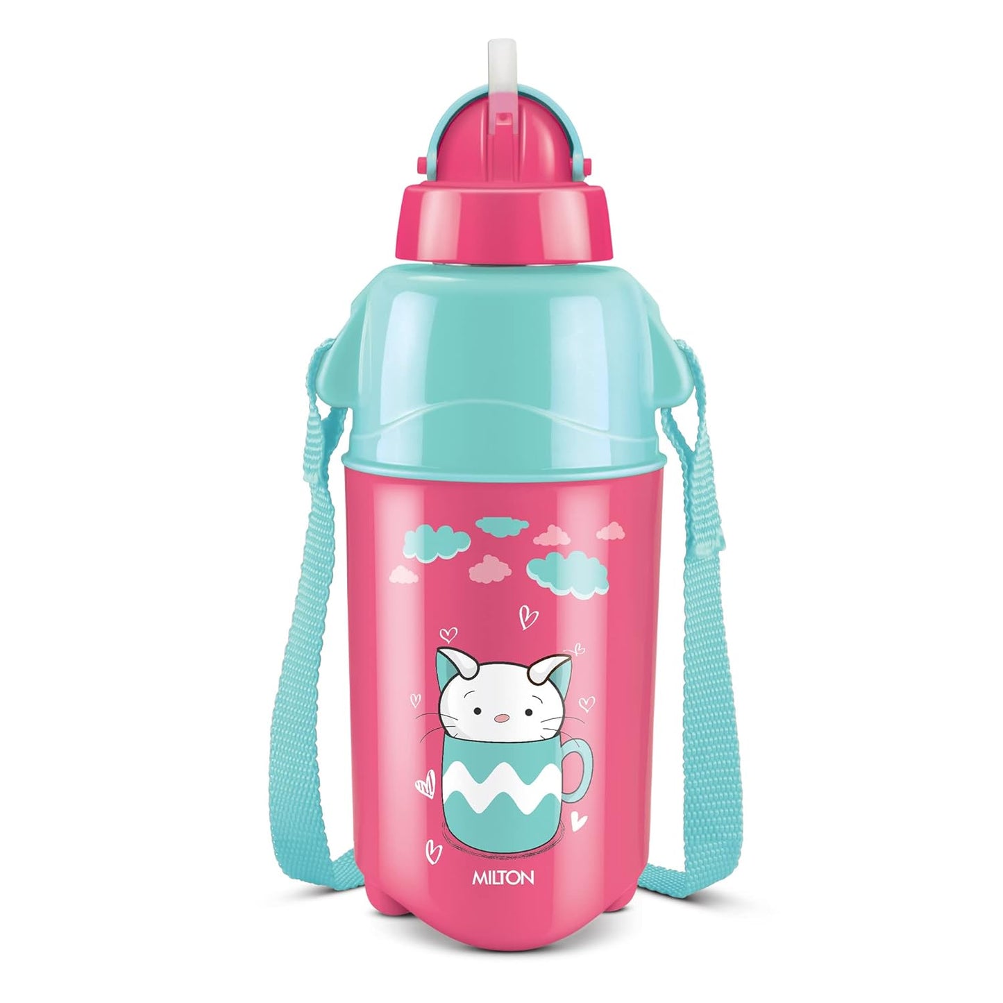 Milton Kool Trendy, Kids water Bottle, Leak Proof, BPA & Lead Free Plastic Insulated Kids Water Bottle