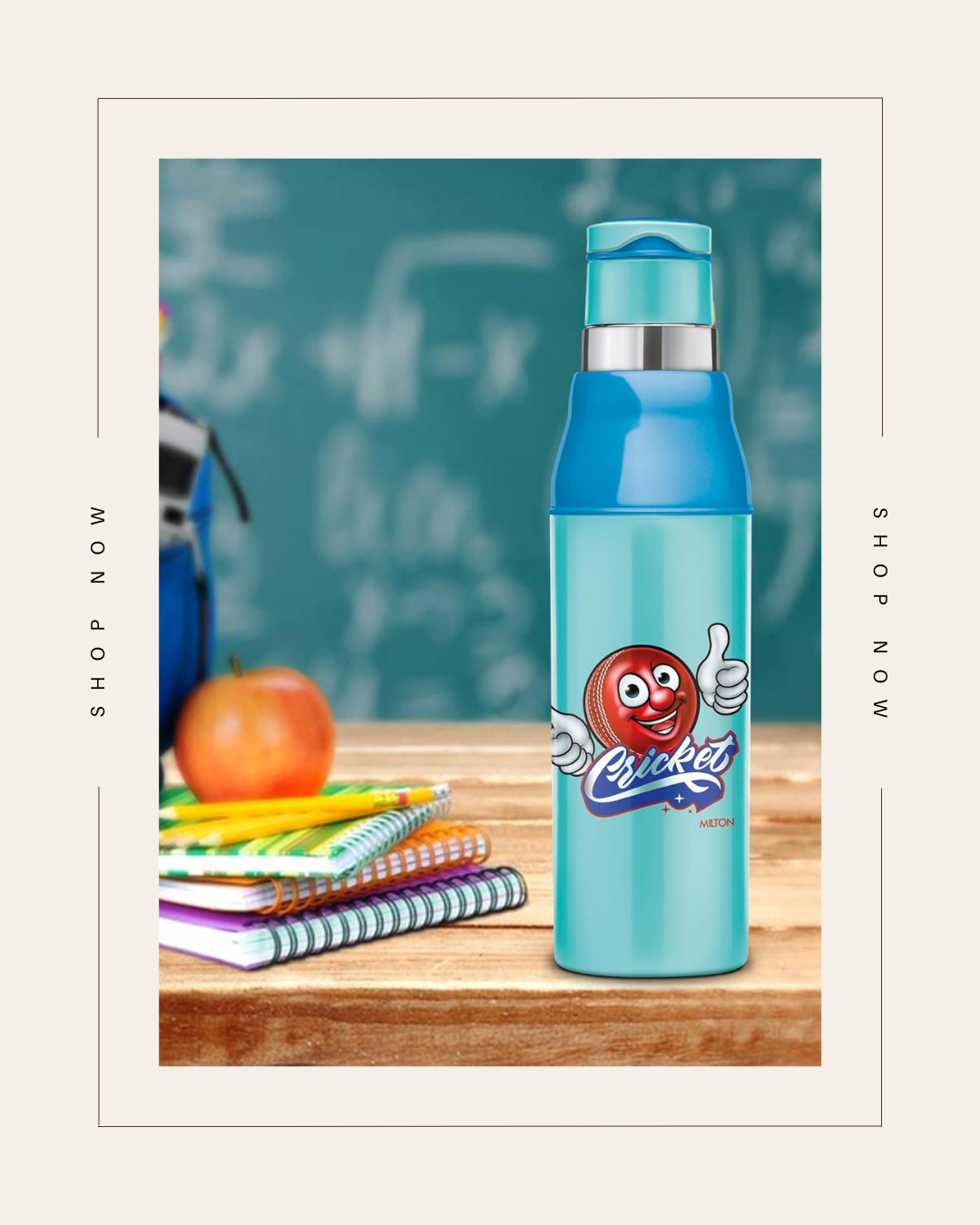 Milton Kool Steelight Insulated School Kids Bottle with Inner Steel, 900ml