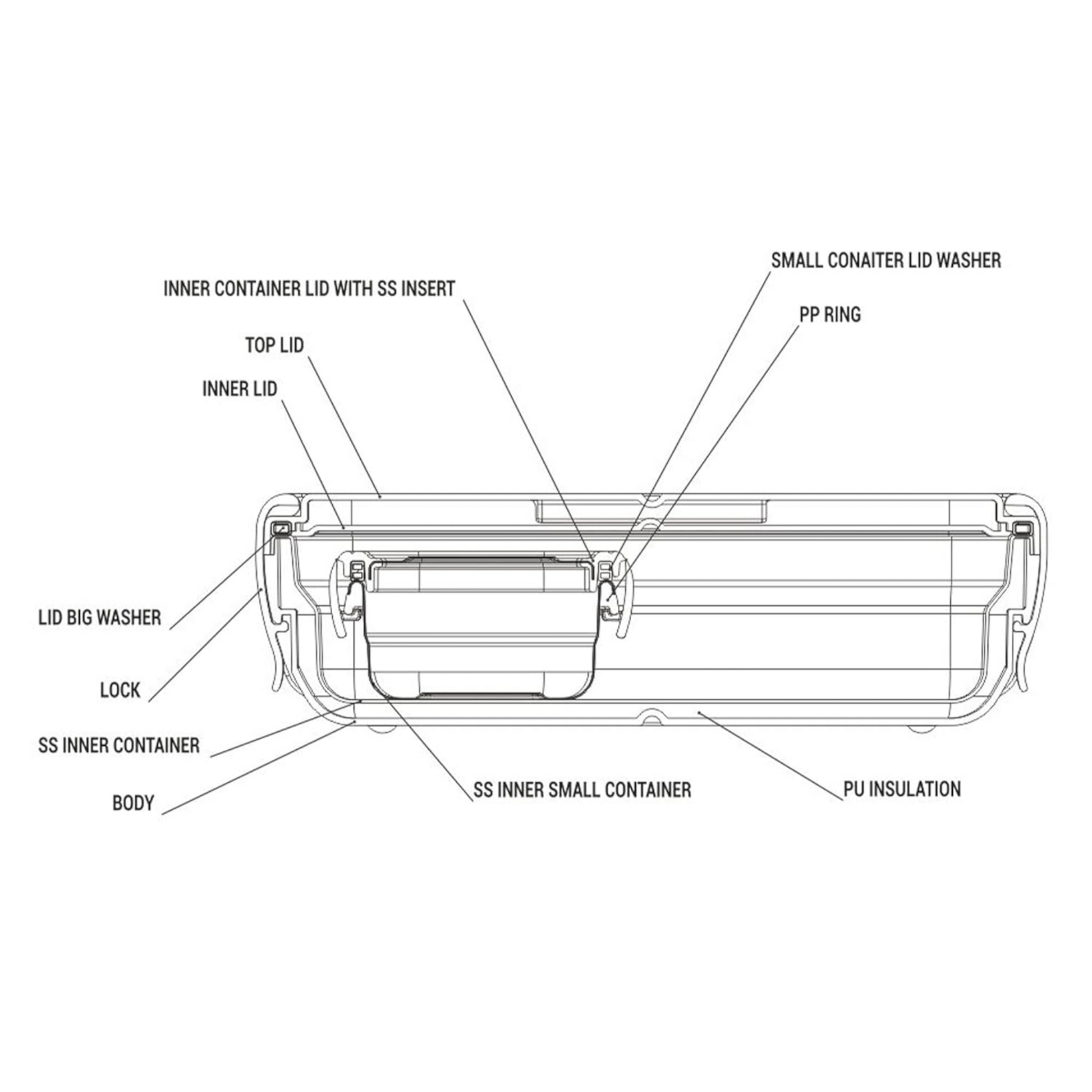 Snap Lock Tiffin Box