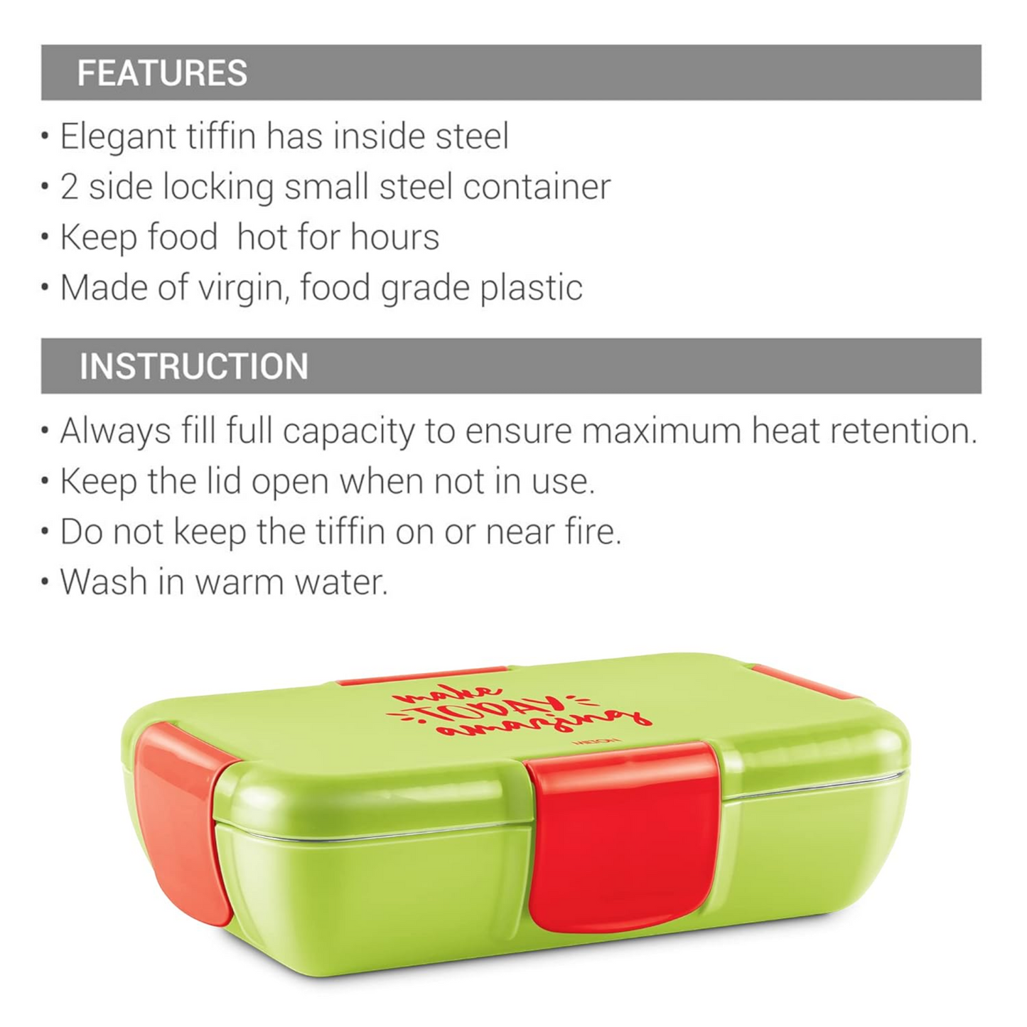 MILTON Snap Lock Tiffin Box