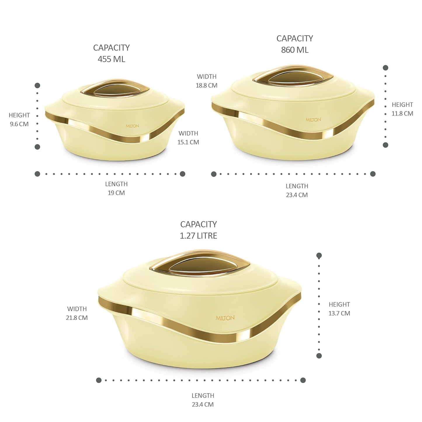 Milton Pearl Inner Stainless Steel Jr. Casserole