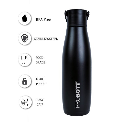 Probott Thermosteel Trendy Hot and Cold Vacuum Flask Water Bottle 480ml