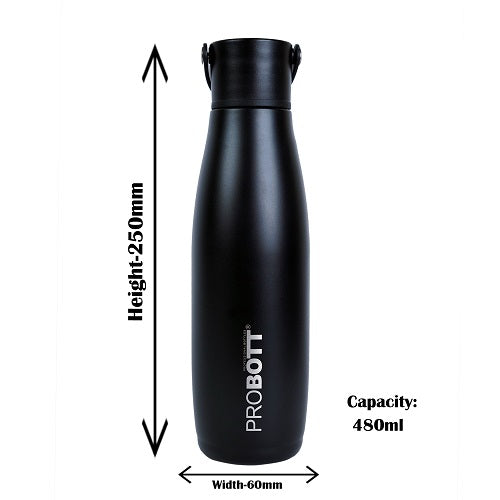 Probott Thermosteel Trendy Hot and Cold Vacuum Flask Water Bottle 480ml