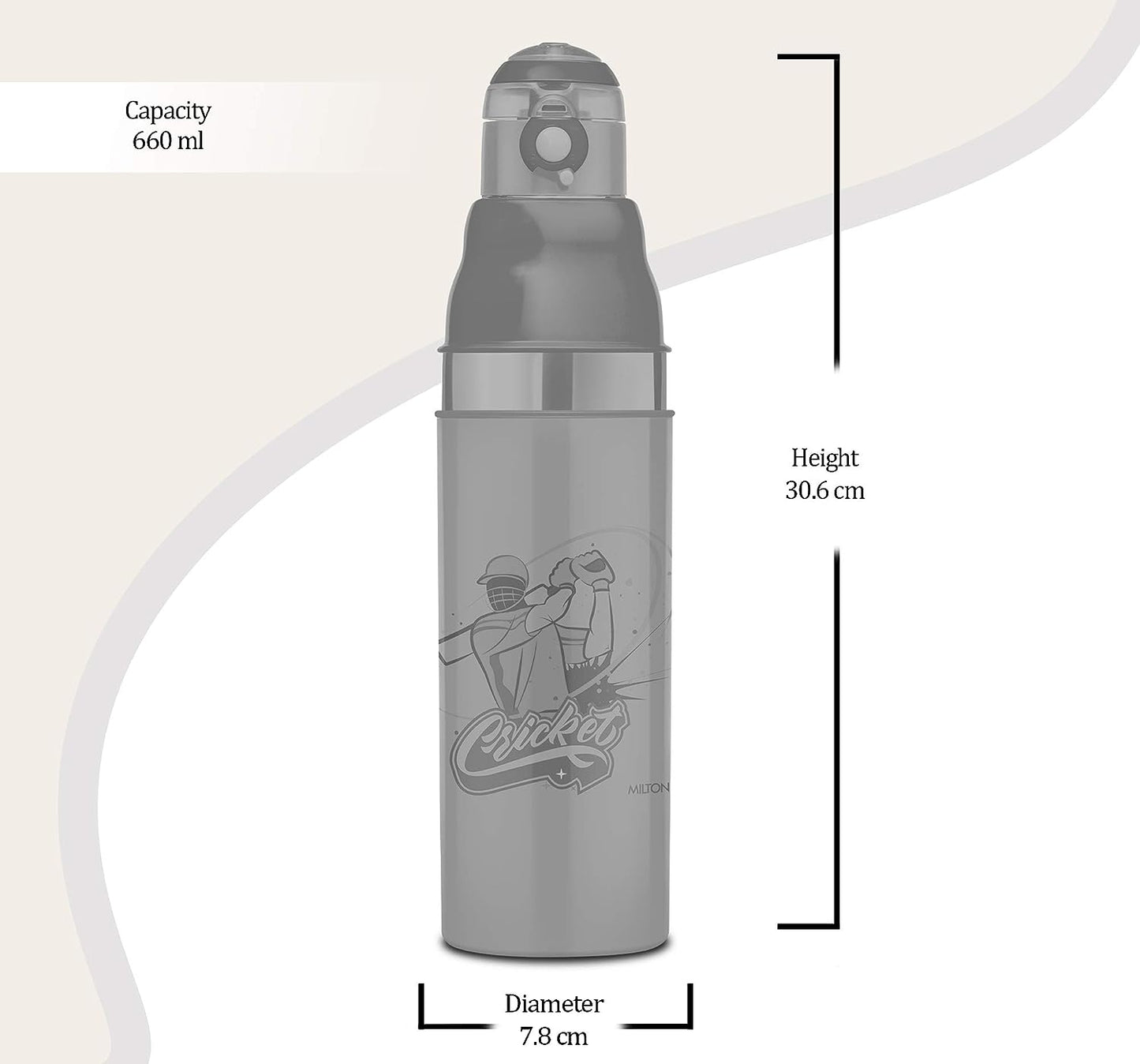 Milton Kool Stunner 900ml Insulated School Kids Bottle with Inner Stainless Steel