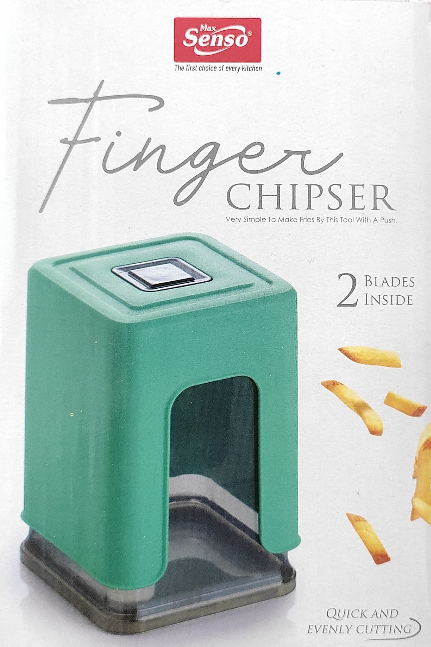 Senso Finger Chipser with Stainless Steel Blade Quick & Evenly Cutting