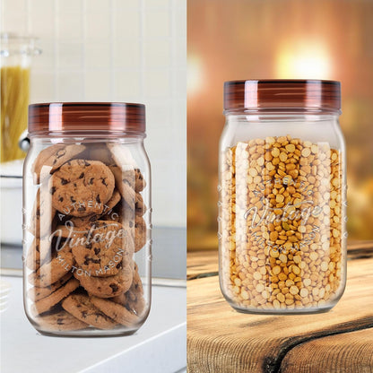 MILTON Vintage Plastic Storage Jar and Container Set, Airtight & BPA Free