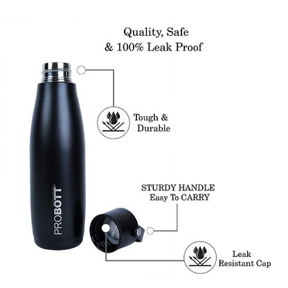 Probott Thermosteel Trendy Hot and Cold Vacuum Flask Water Bottle 480ml