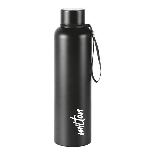 Milton Aura Thermosteel Water Bottle, 1000ml, 24 Hours Hot and Cold, Easy to Carry, Rust & Leak Proof