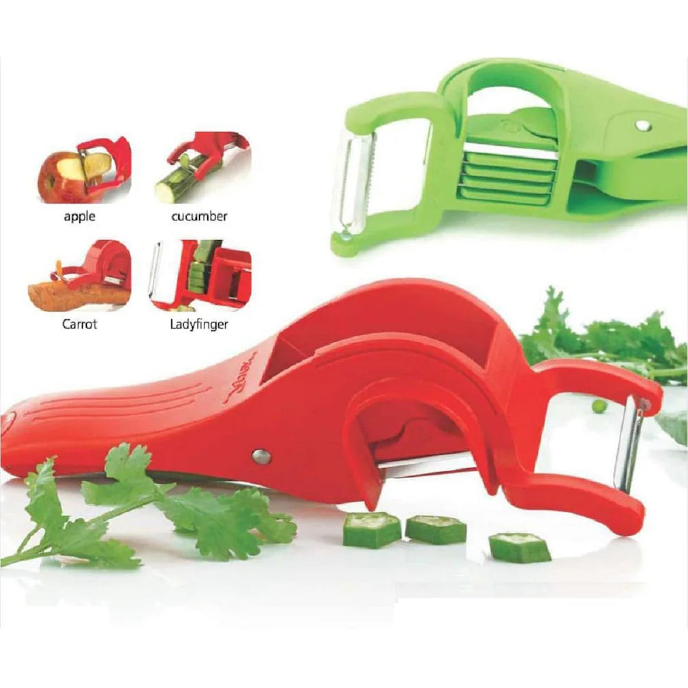 Multi Cutter 2 in 1 with Peeler Vegetable &  Fruit, with locking system