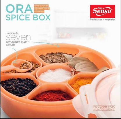 Senso ORA Spice Box, Multi purpose separate block container, Separate Seven removable cups + spoon