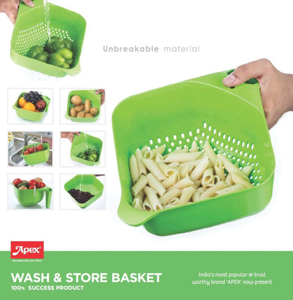 Apex Wash & Store Basket, Fruit & Vegetable, 1pcs set