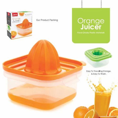 Apex Orange Hand Juicer Food Grade Plastic Materials