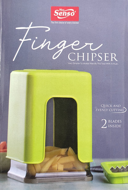 Senso Finger Chipser with Stainless Steel Blade Quick & Evenly Cutting