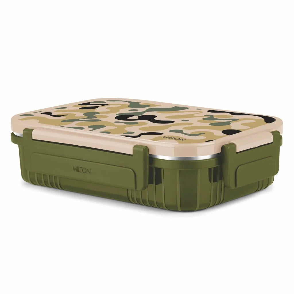 Milton Fun Feast Lunch Box 3 Compartments Vacuum Insulated Stainless Steel, Food Grade, PU Insulated