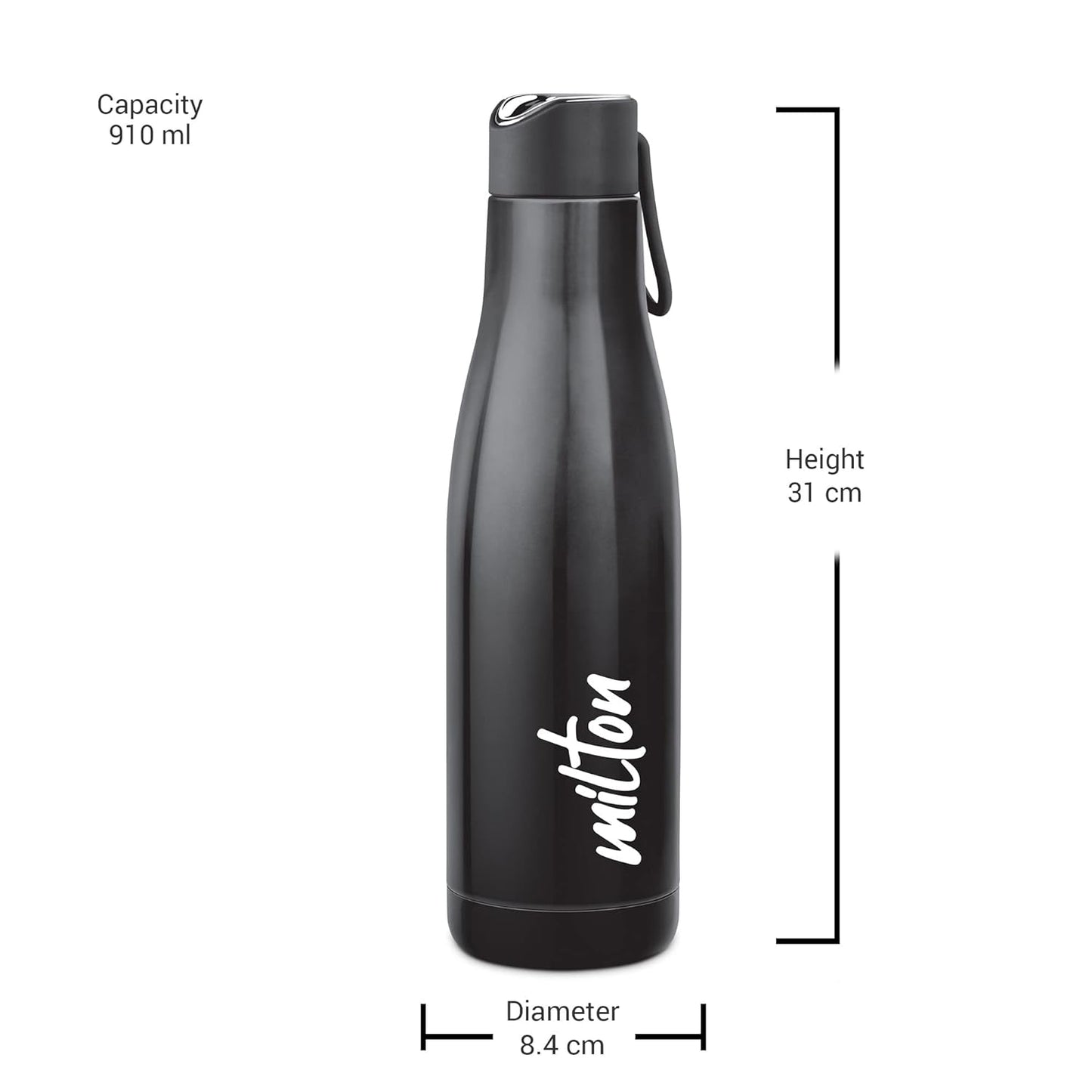 Milton Fame 1000ml Thermosteel Vacuum Insulated Stainless Steel 24 Hours Hot and Cold Water Bottle