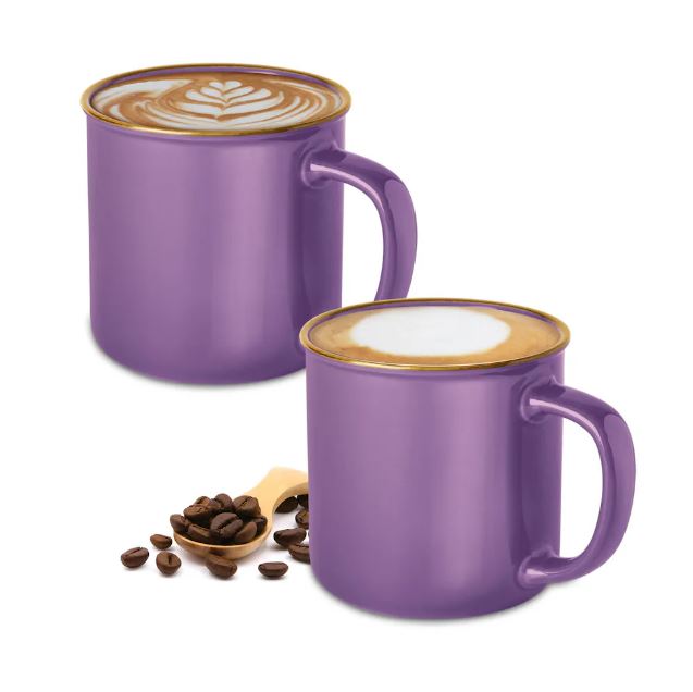 Treo Glare Ceramic Mug, 240 ml, Set of 2