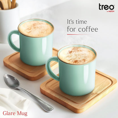 Treo Glare Ceramic Mug, 240 ml, Set of 2