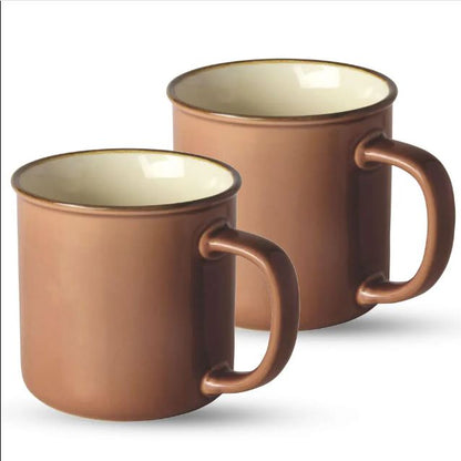 Treo Glare Ceramic Mug, 240 ml, Set of 2